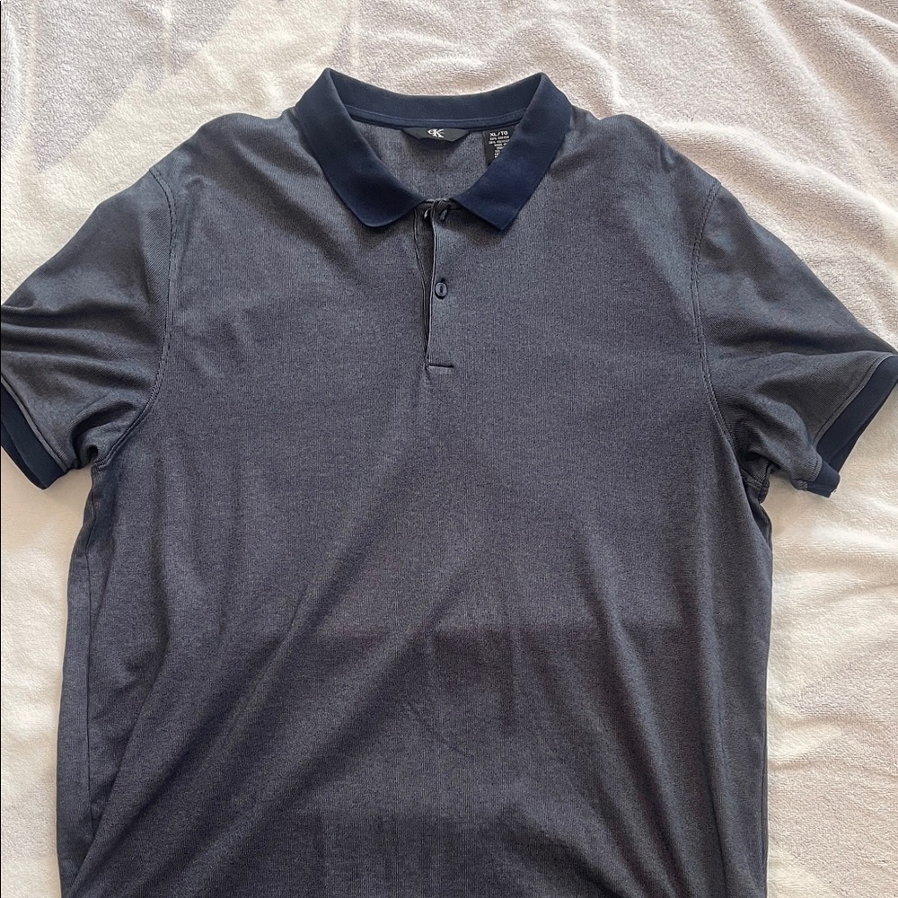 Calvin Klein Collection Navy Polo Shirt